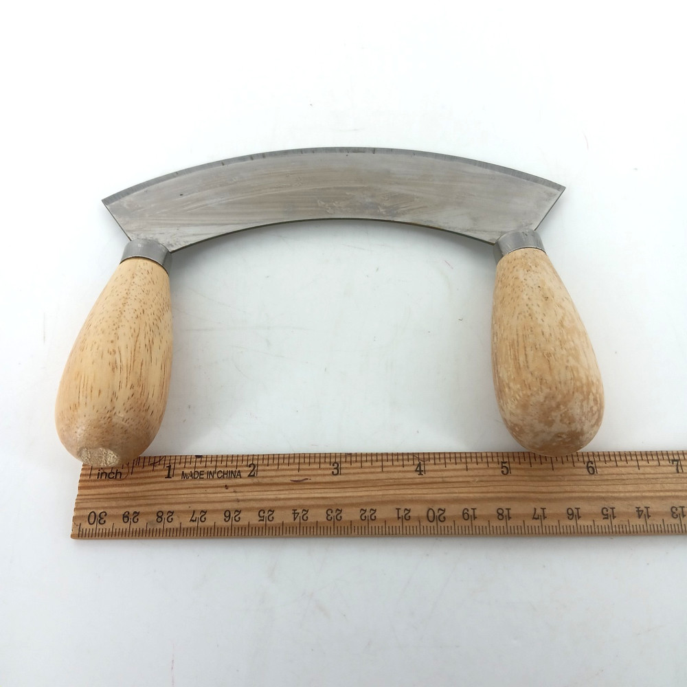 Stainless Single Blade Chopper Wood Handle High Quality Kitchen Tool Durable