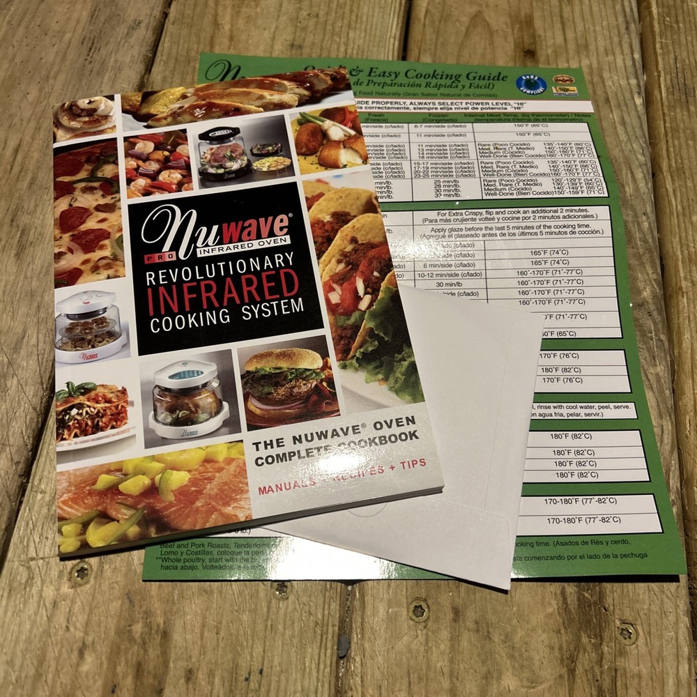 NuWave Pro Plus Infrared Oven Owners Manual Recipes Tips & CD & Quick Guide Book