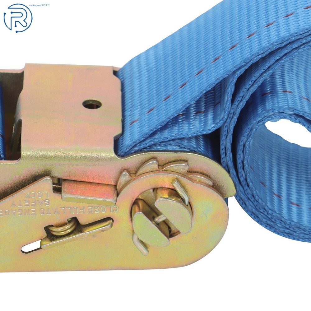 Durable E Track Wheel Chock System 7.5' Ratchet Tie Down Straps Secure Cargo