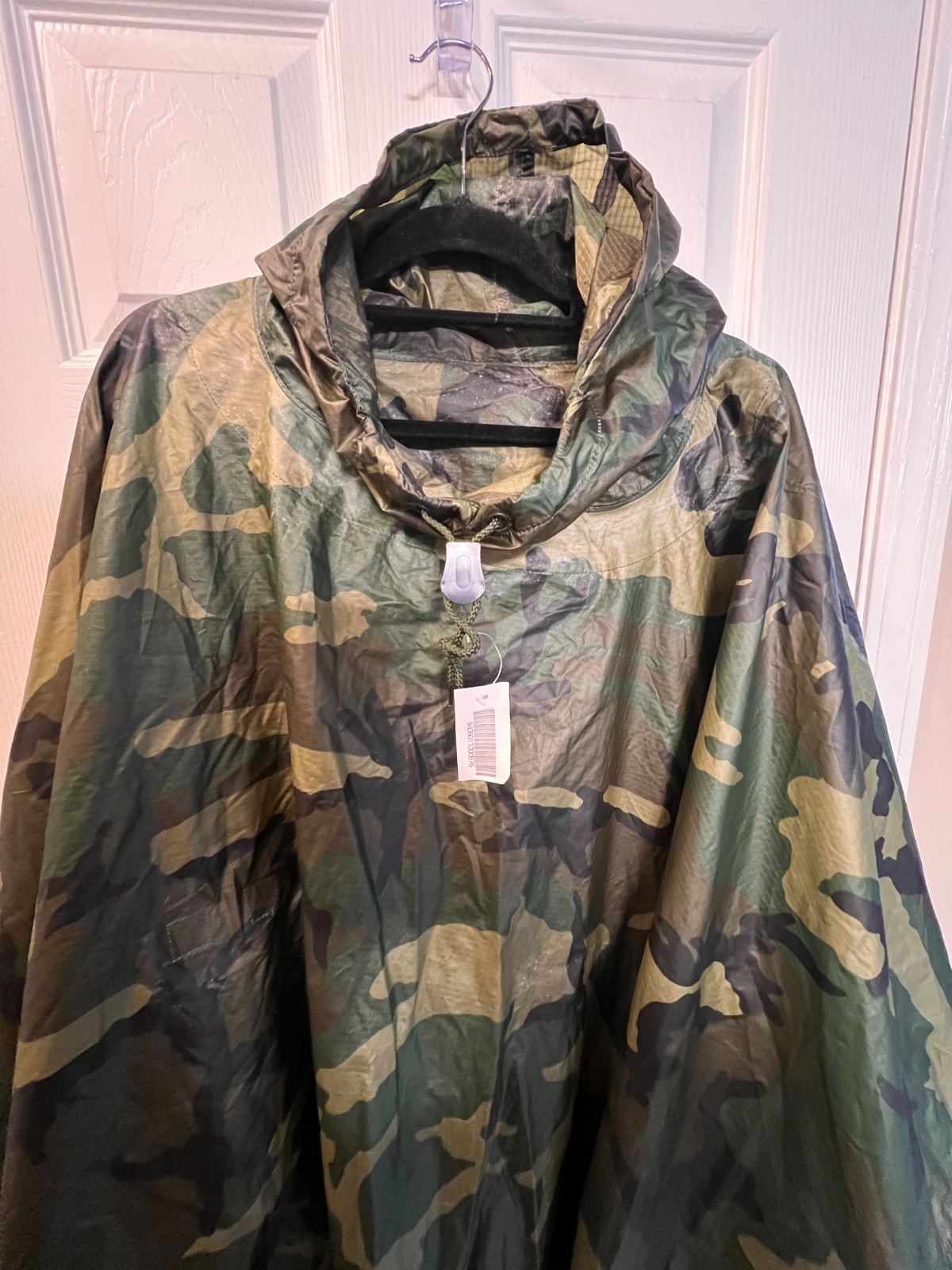 Camoflauge Poncho Wet Weather Rain Gear Military