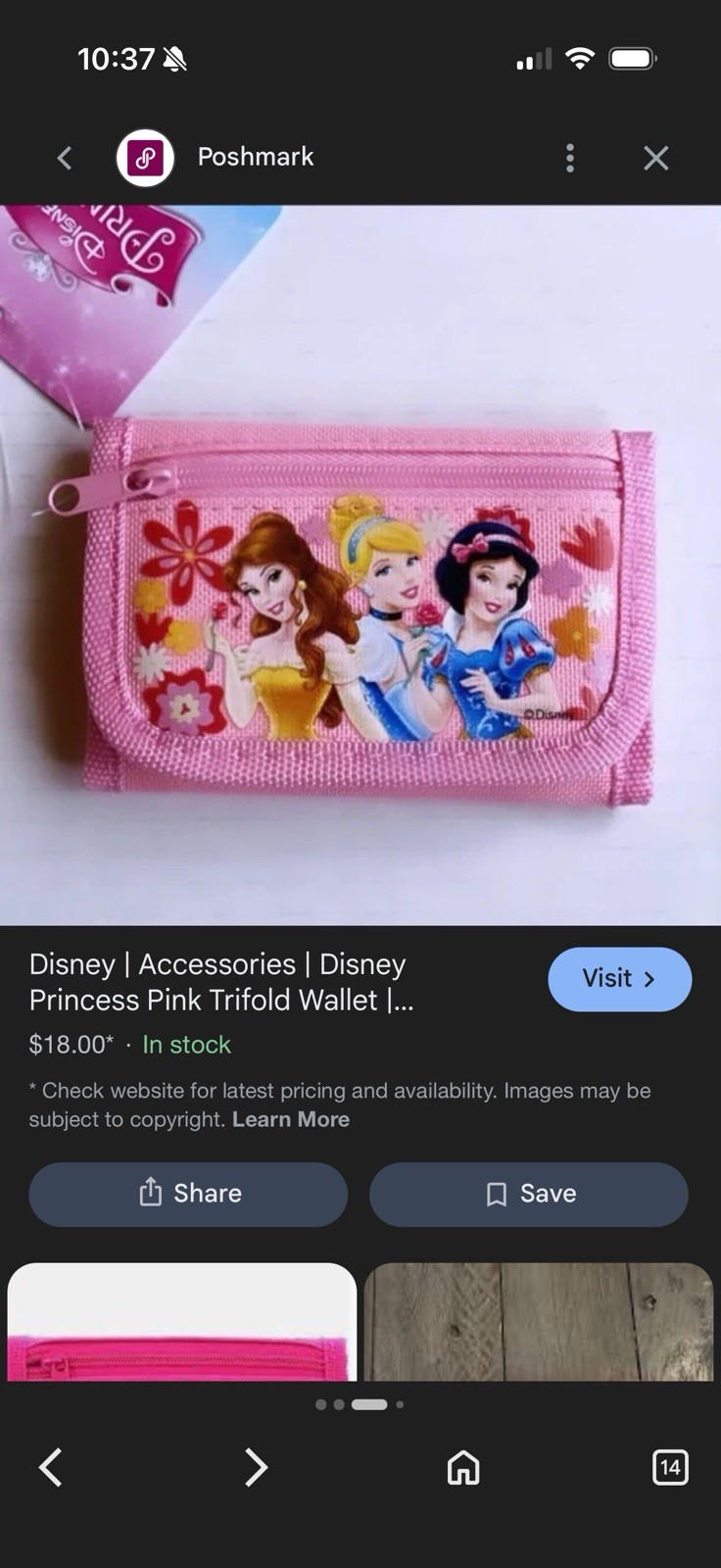 Disney Princess Small Wallets Lot Pink Black Disney Franchise Assorted Colors