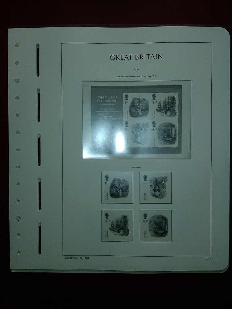 LIGHTHOUSE Commemorative Hingeless album pages Great Britain 2016 Used R201601