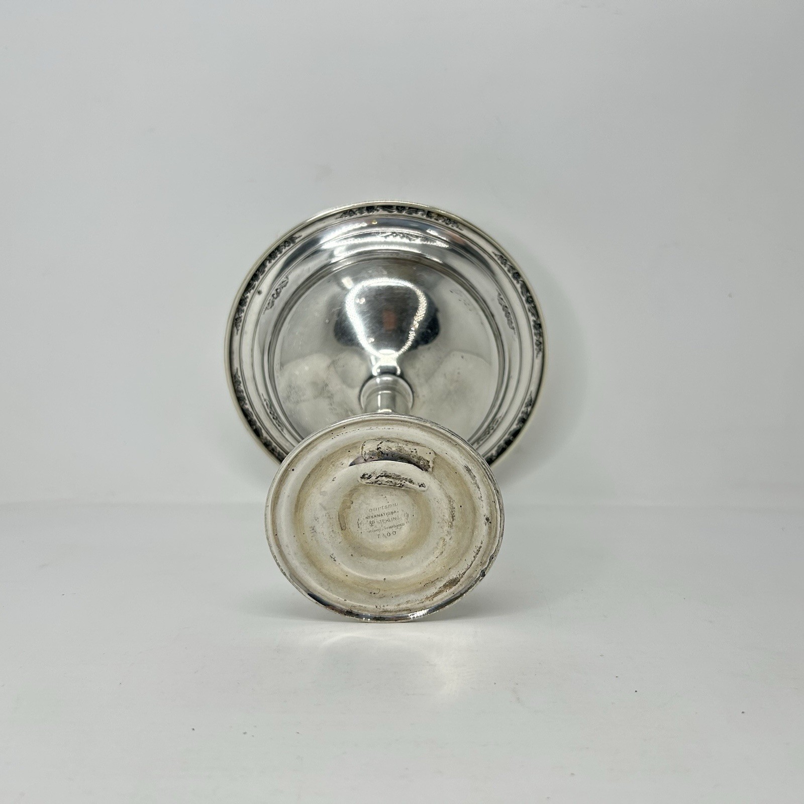 International Silver Courtship T200 Sterling Silver 6 Inch Compote Candy Dish