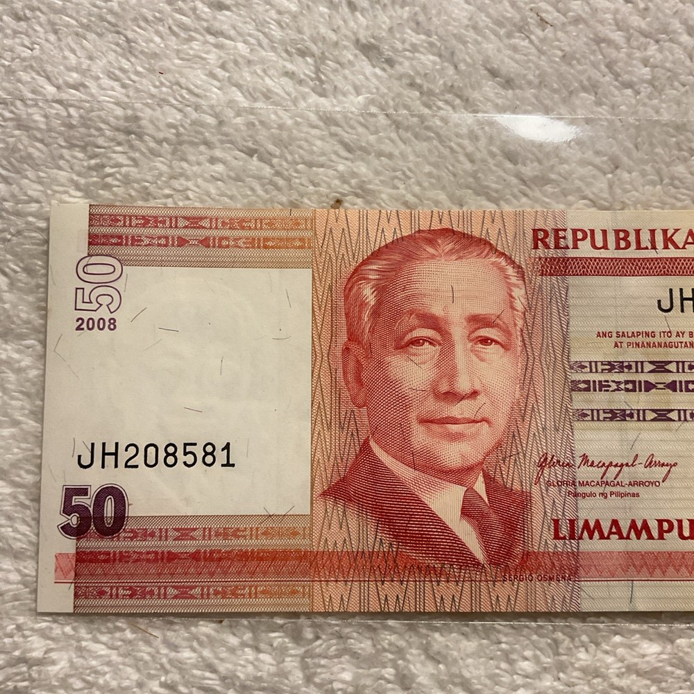 PHILIPPINES-2008-2009-BANKNOTE-50 PISO-SERGIO OSMENA-UNCIRCULATED