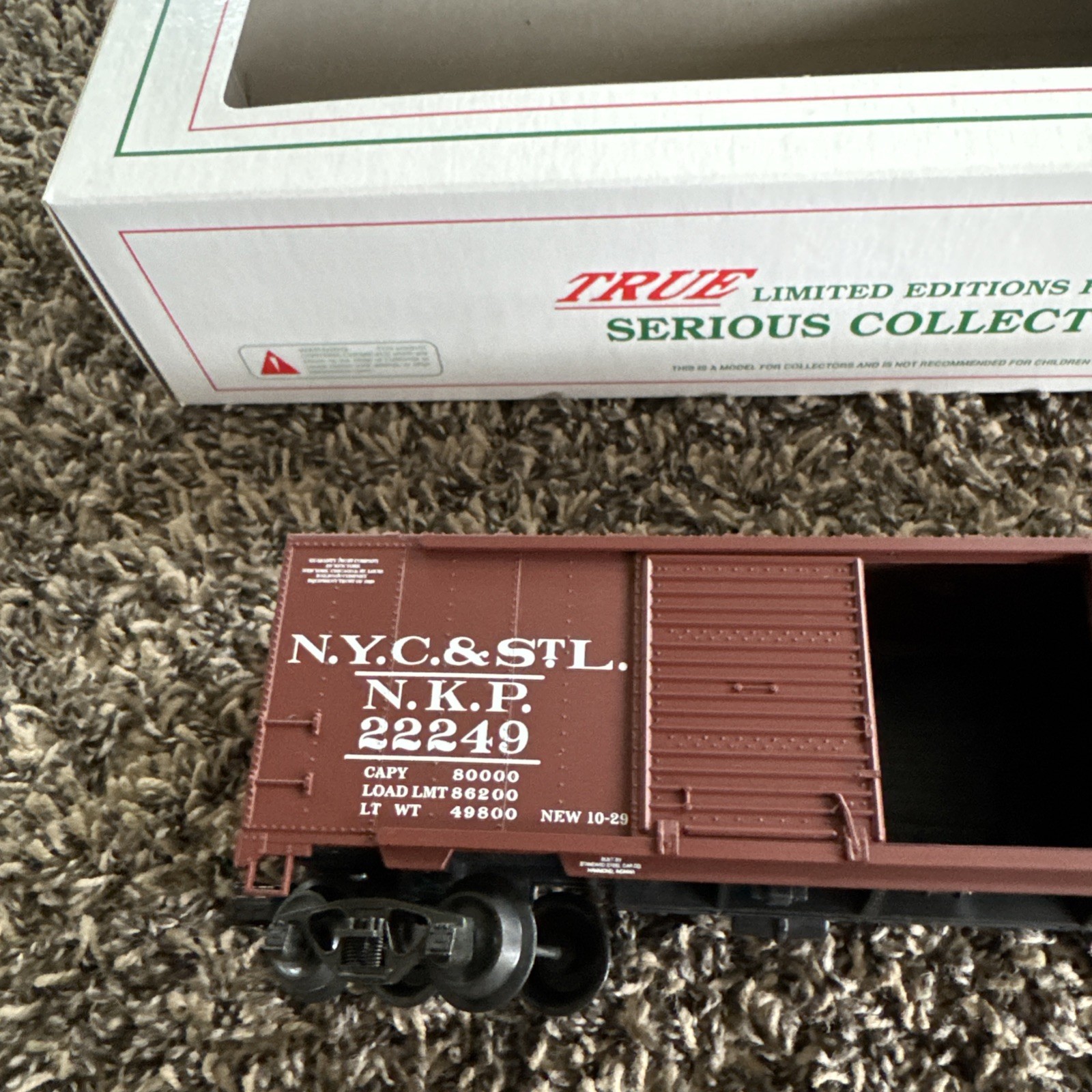 Crown Model Decorator-Ltd Nickel Plate Road (NKP) boxcar CUSTOM RUN! O Scale.
