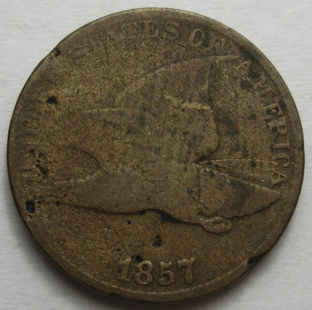 1857 Flying Eagle One Cent  (#25m)