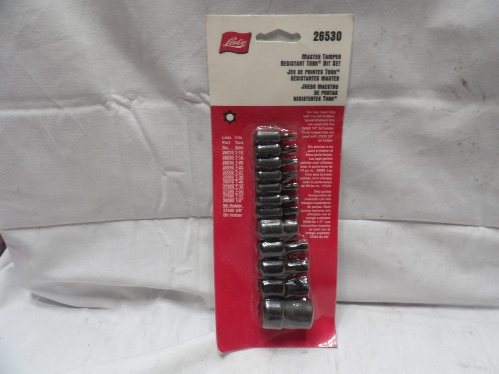 Lisle Master Tamper Resistant Torx Bit Set #26530