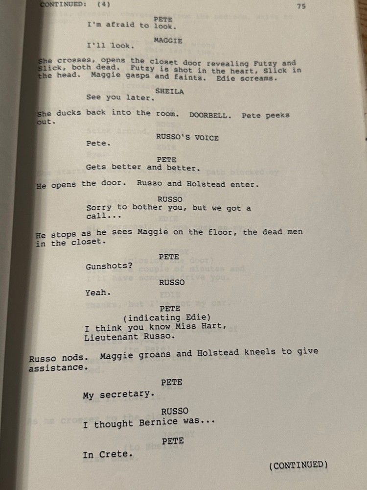 PETER GUNN SCREENPLAY SCRIPT ORIGINAL BLAKE EDWARDS PETER STRAUSS