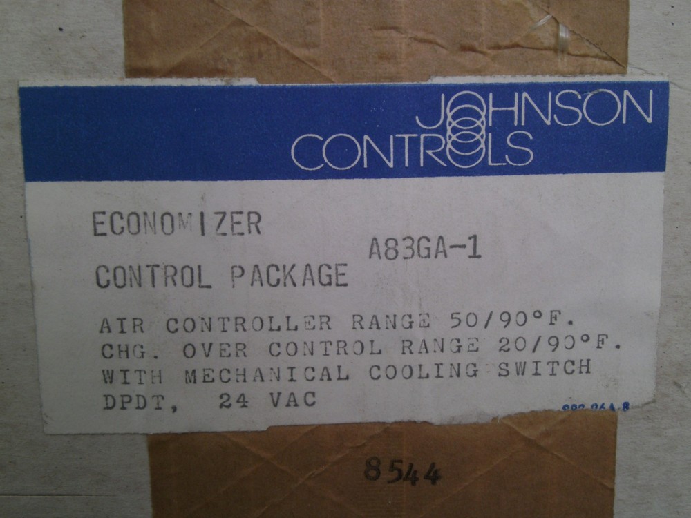 OPEN BOX! Johnson Controls Economizer A83GA-1 Air Controller Cooling Switch KB