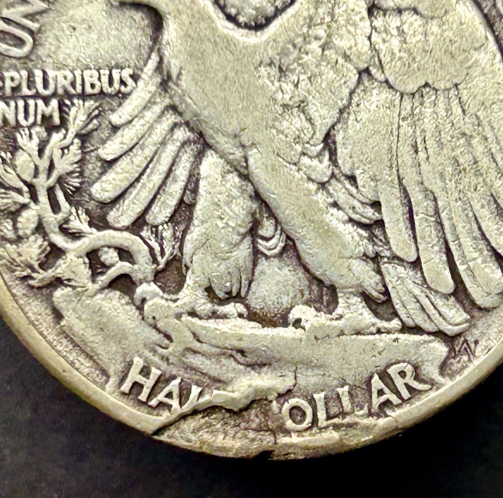 Mint Error 1944 Walking Liberty 90% Silver Half Dollar
