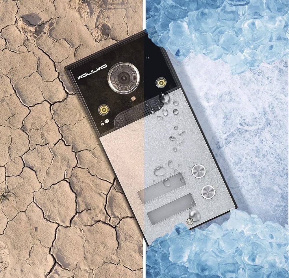 New Wired Video Intercom System, 7" Ring Video Doorbell, See Description Below