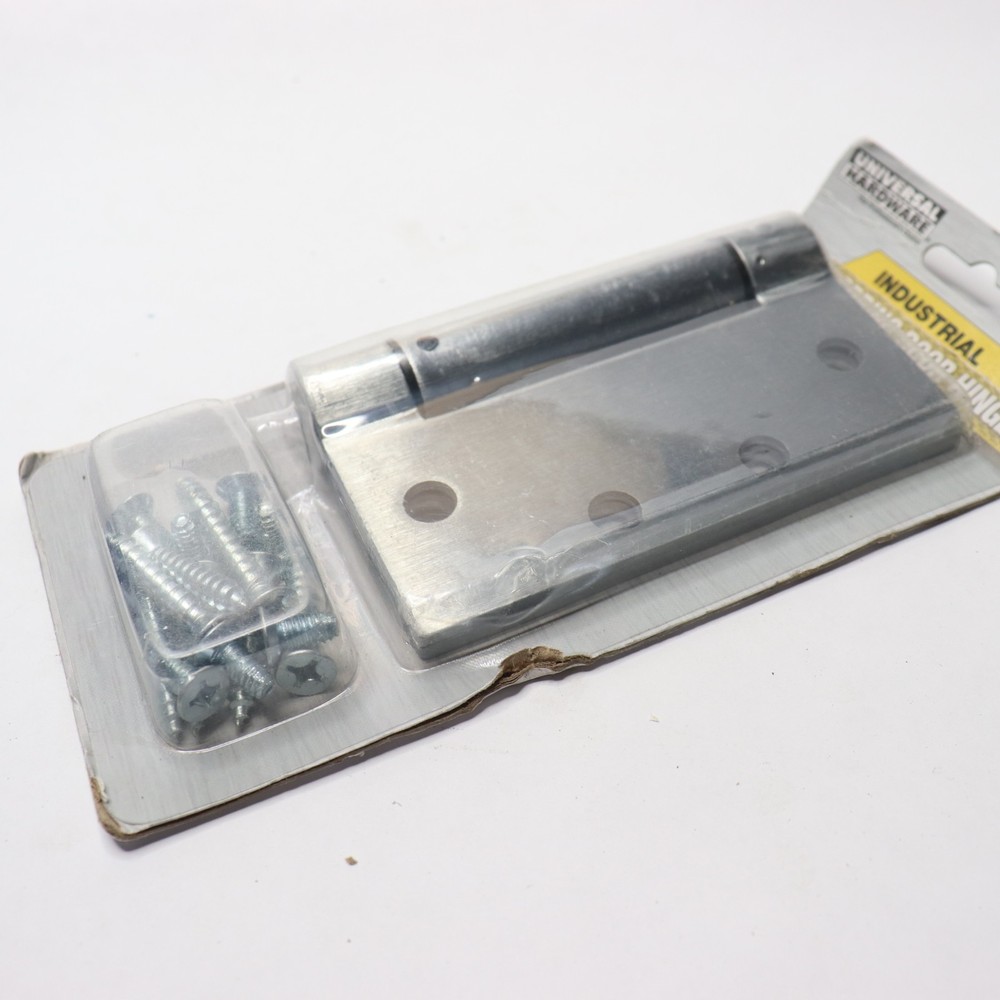 Universal Hardware Spring Hinge Satin Chrome 4.5" x 4.5" UH40079