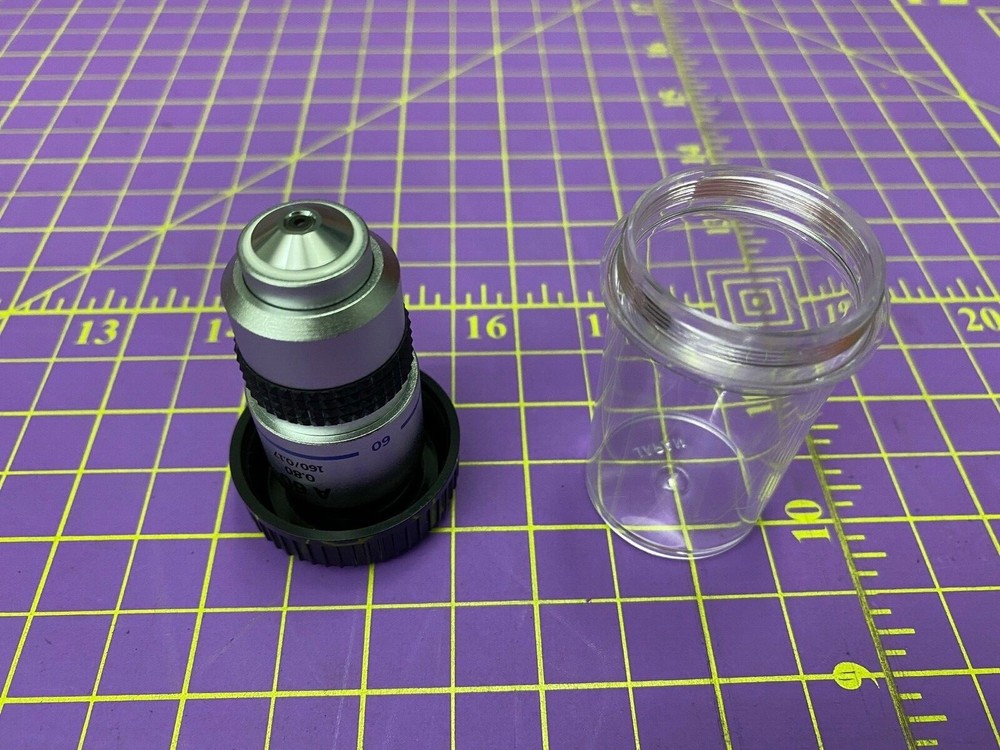 Olympus A 60 , 0.8 , 160/0.17 Microscope Objective Lens New