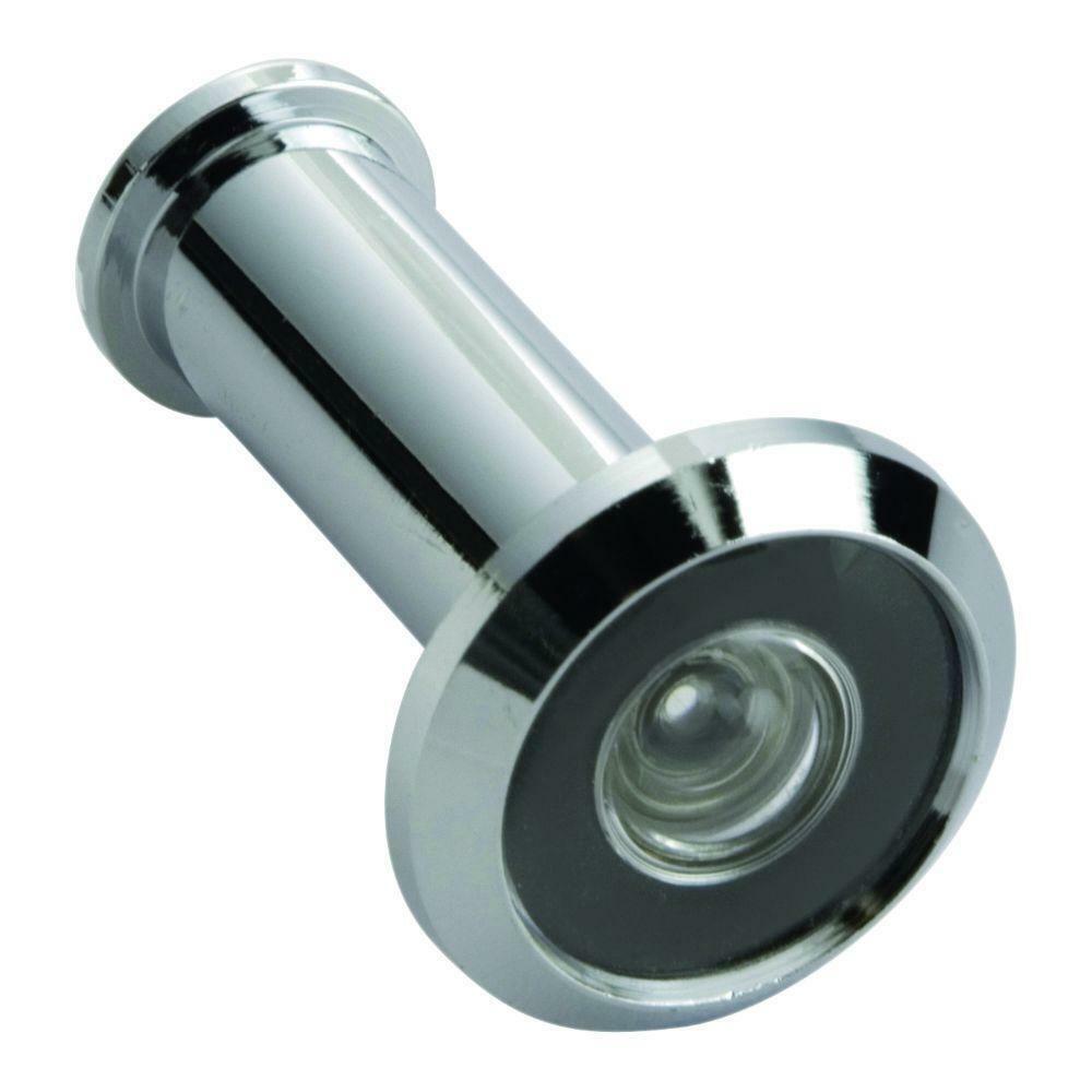 Solid Brass #2321 Wide Angle Door Viewer 190 Degree Polished Chrome, First Watch
