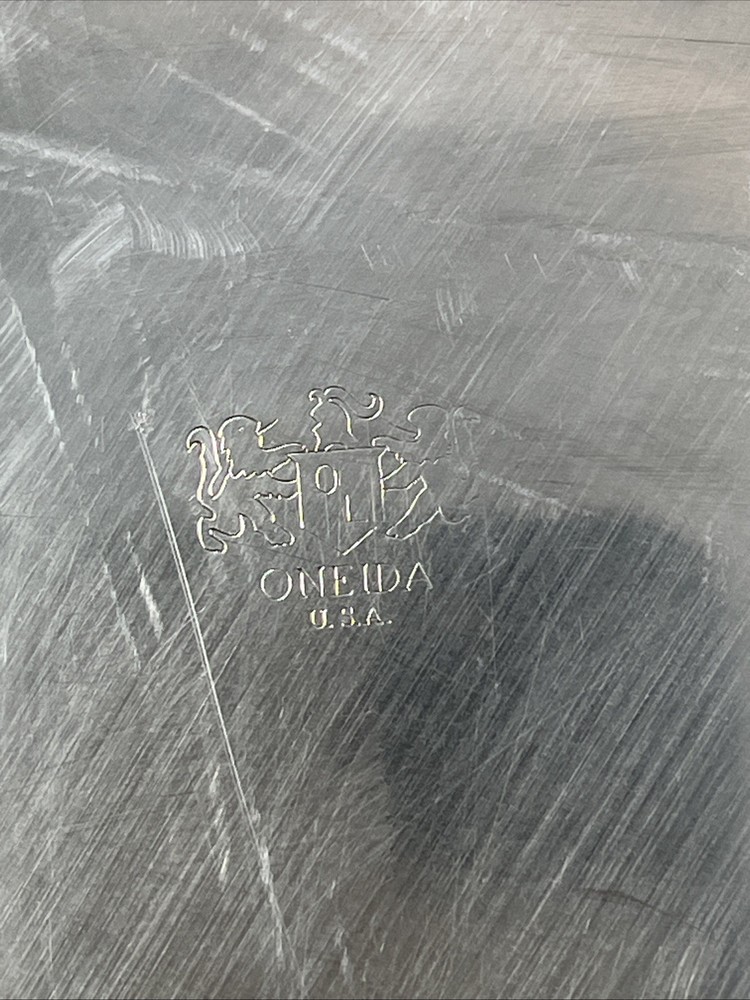 VTG ONEIDA SILVERPLATE ROUND SERVING TRAY/ PLATTER 12 1/4" ROYAL PROVINCIAL ROSE