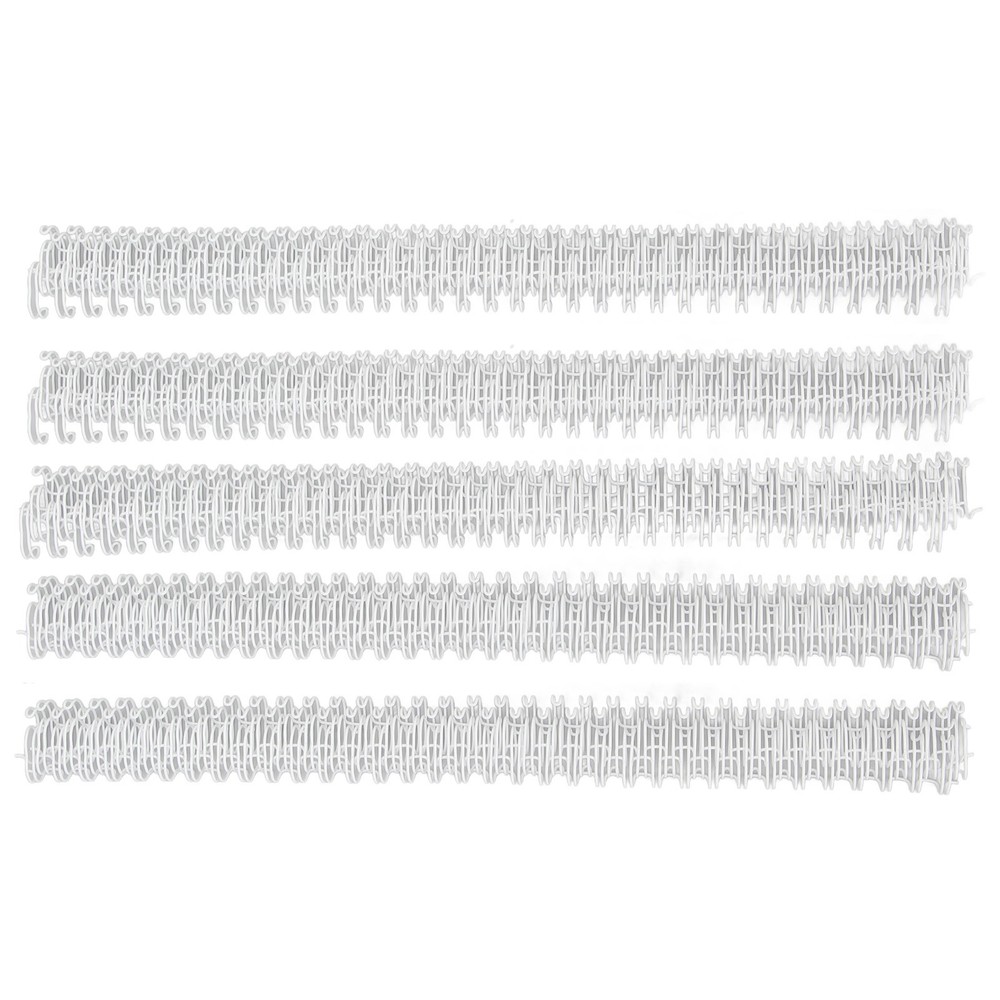 White 100x Double Loop Wire Binding Spine 60 Sheet Capacity 3:1 Pitch 34 Loop 9.