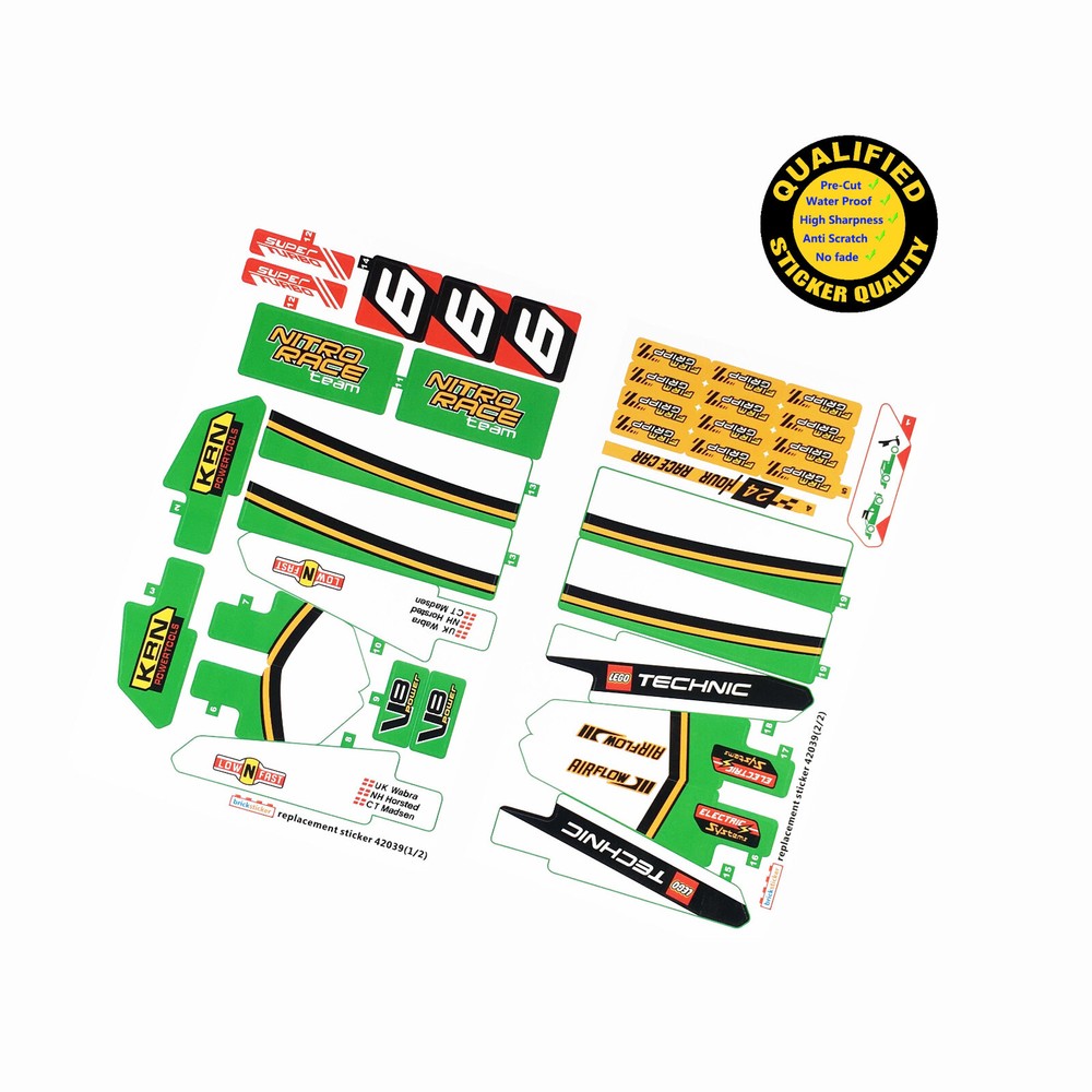 Replacement sticker for set 42039 Precut sticker