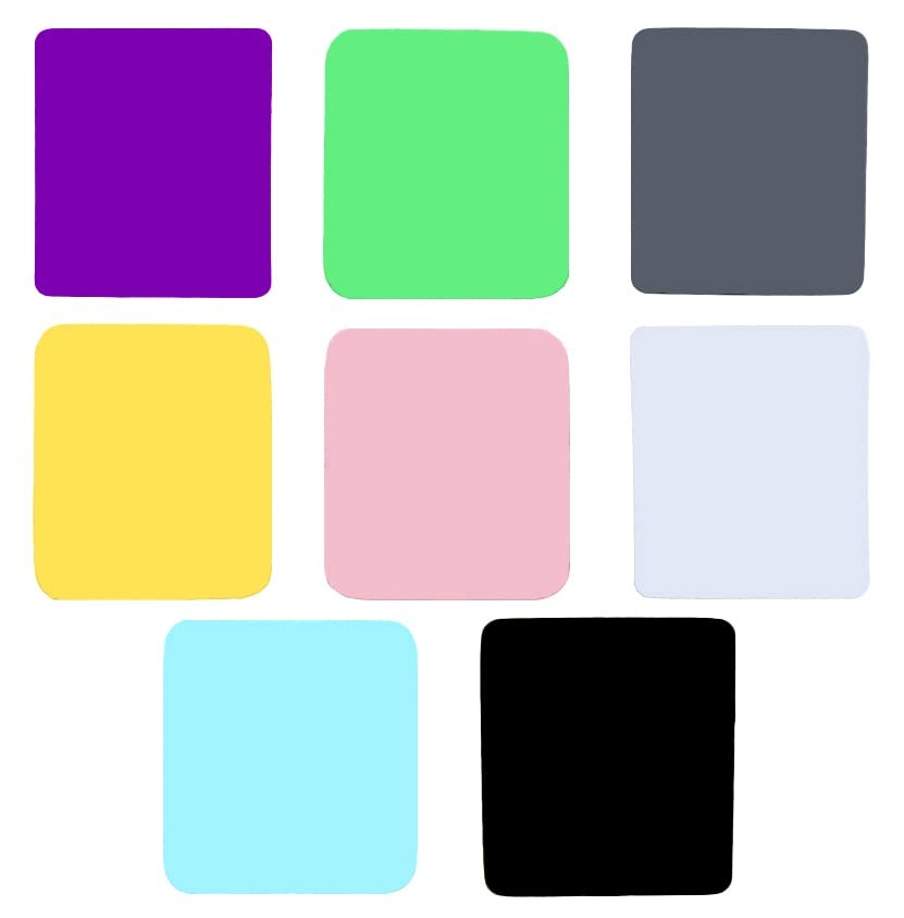 40 Pcs 6 x 7 Inch Multiple Colour Microfiber Cleaning Cloths Multicolor...