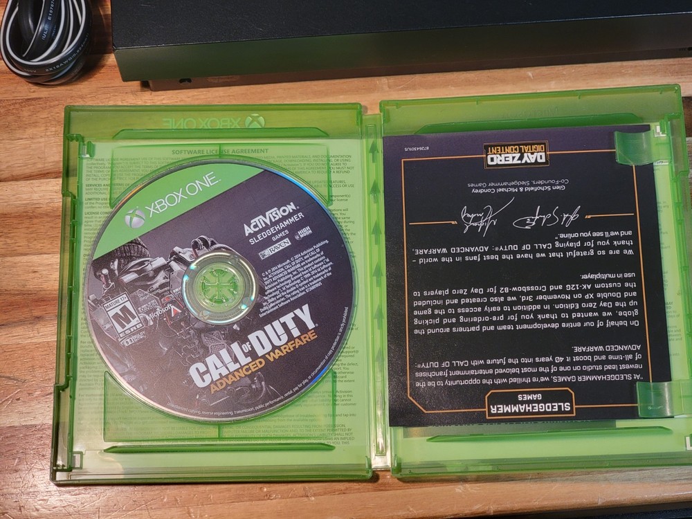 Microsoft Xbox One X 1TB Black Console, Bundle w Power Cord, 3 Games, Controller