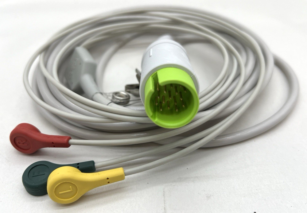TRULINK ECG Cable, 3-LEAD, 24IN 10ft