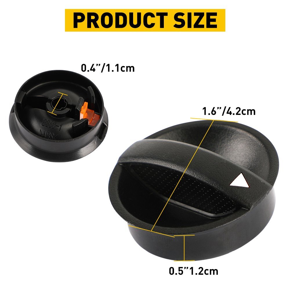 For 2005-2011 Toyota Tacoma 3x Heater Temperature HVAC Fan Control Knobs Replace