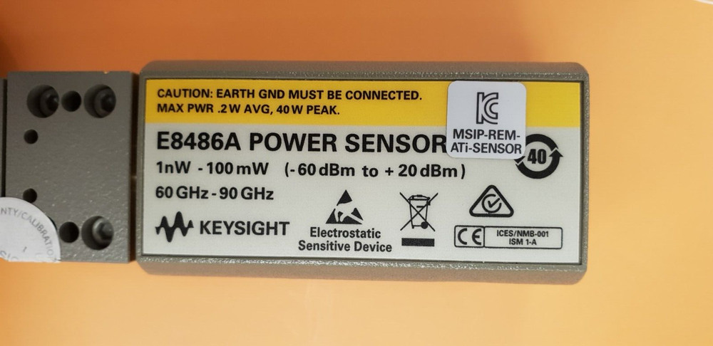 Keysight E8486A-200, 60-90GHz (E-band) waveguide power sensor, -60..+20dBm, WR12