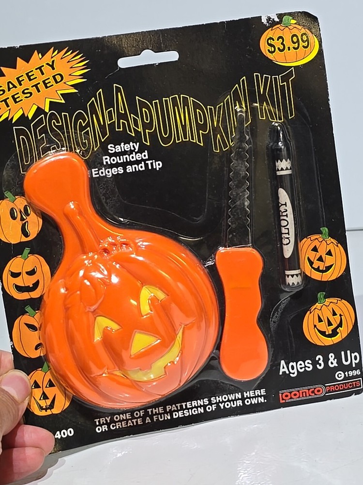 Halloween pumpkin carving Design a pumpkin kit three p set