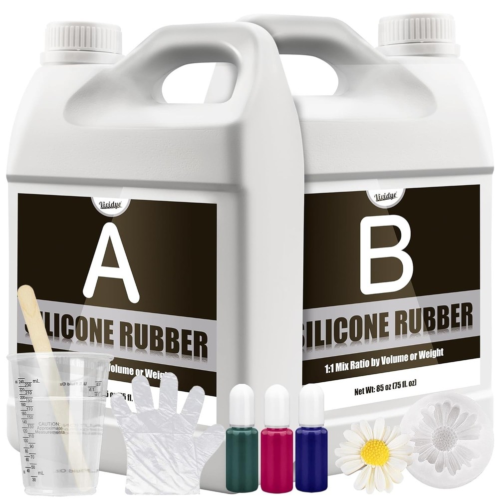 Silicone Mold Making Kit 100oz Translucent Liquid Silicone Rubber Mold Making