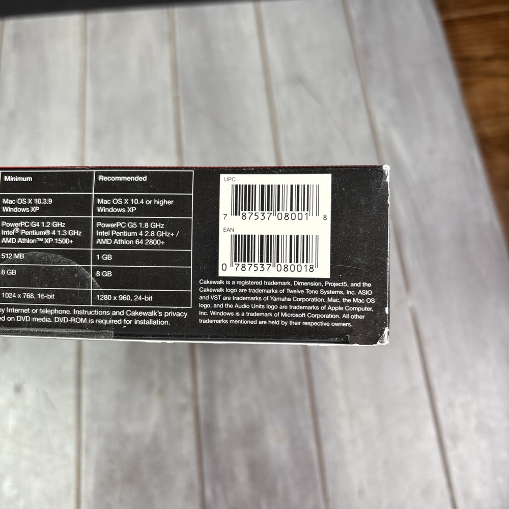 Cakewalk Dimension Pro Multiple Filter Mac & PC Software Virtual Synthesizer