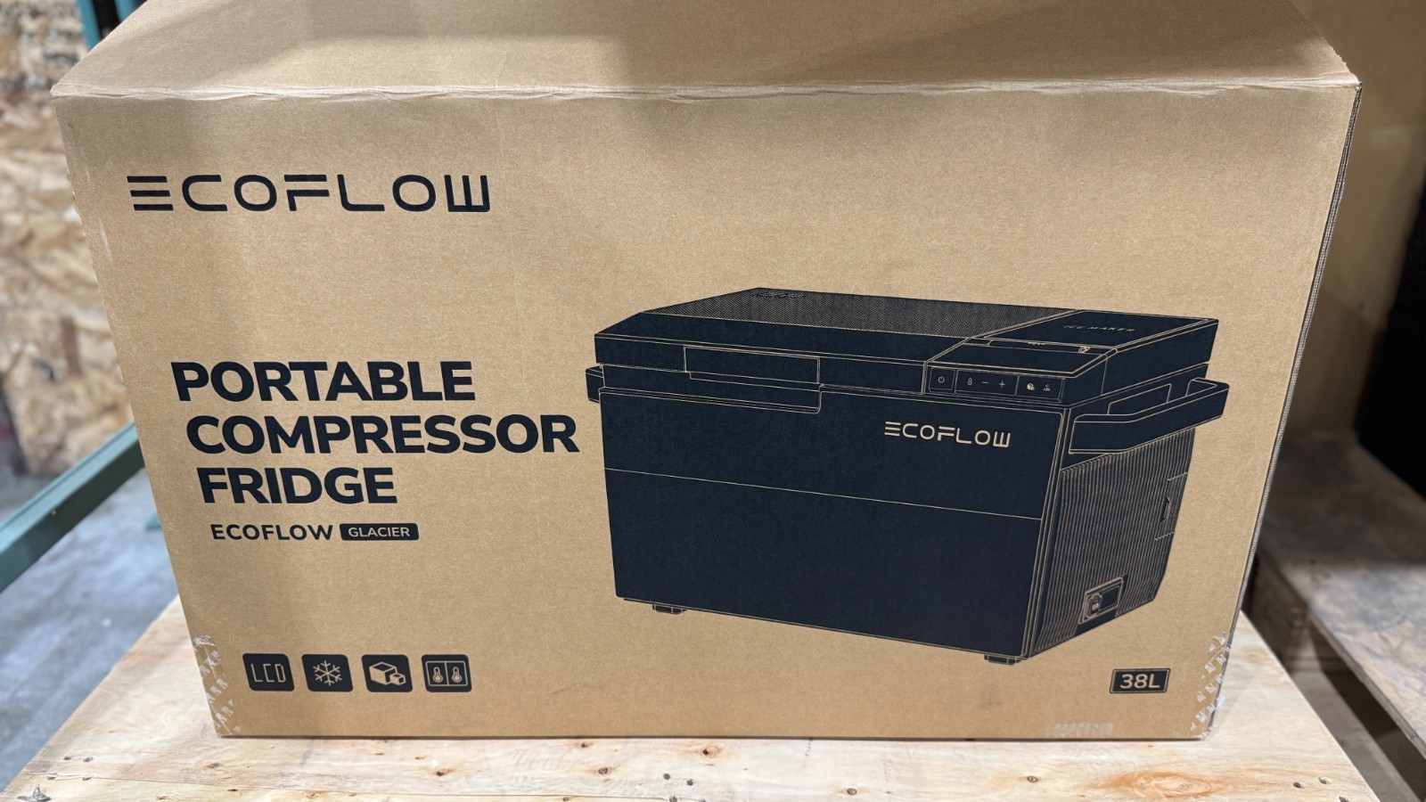 EcoFlow GLACIER Portable Fridge Freezer Ice Maker USED