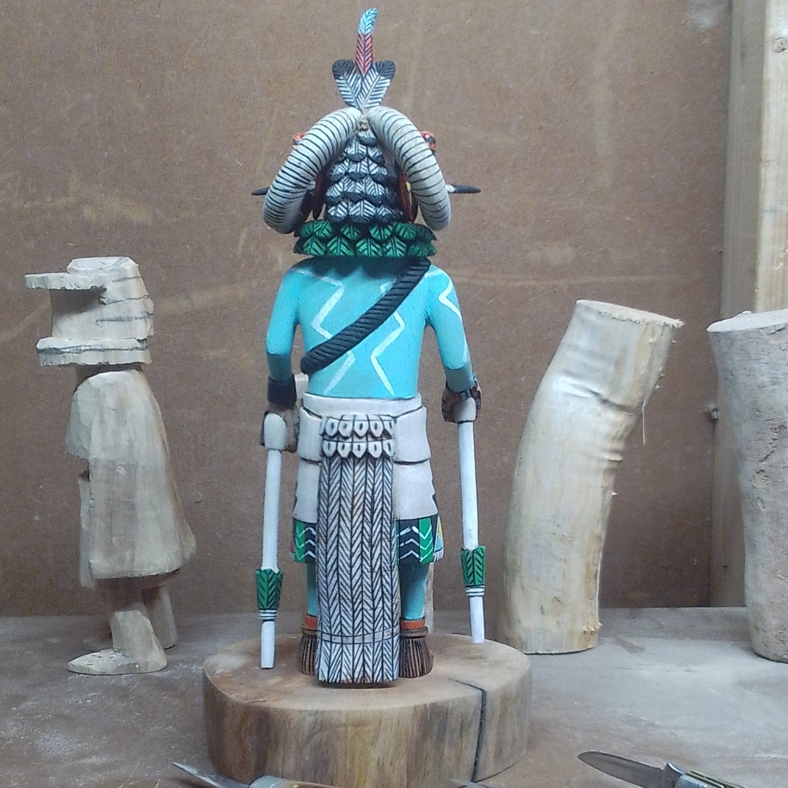 Hopi Kachina ( ram or sheep For Sale by carver )
