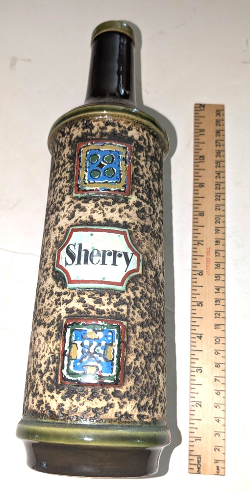 Decorative Sherry Bottle (Empty) Signed W. Germany
