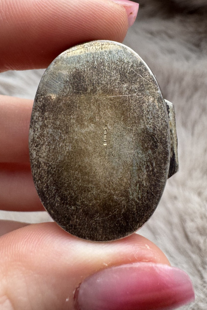 925 Sterling Silver Pill Box 1.2" USED