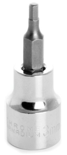 Performance Tool W38893 Hex Bit Socket, 3/8" Drive, 3mm