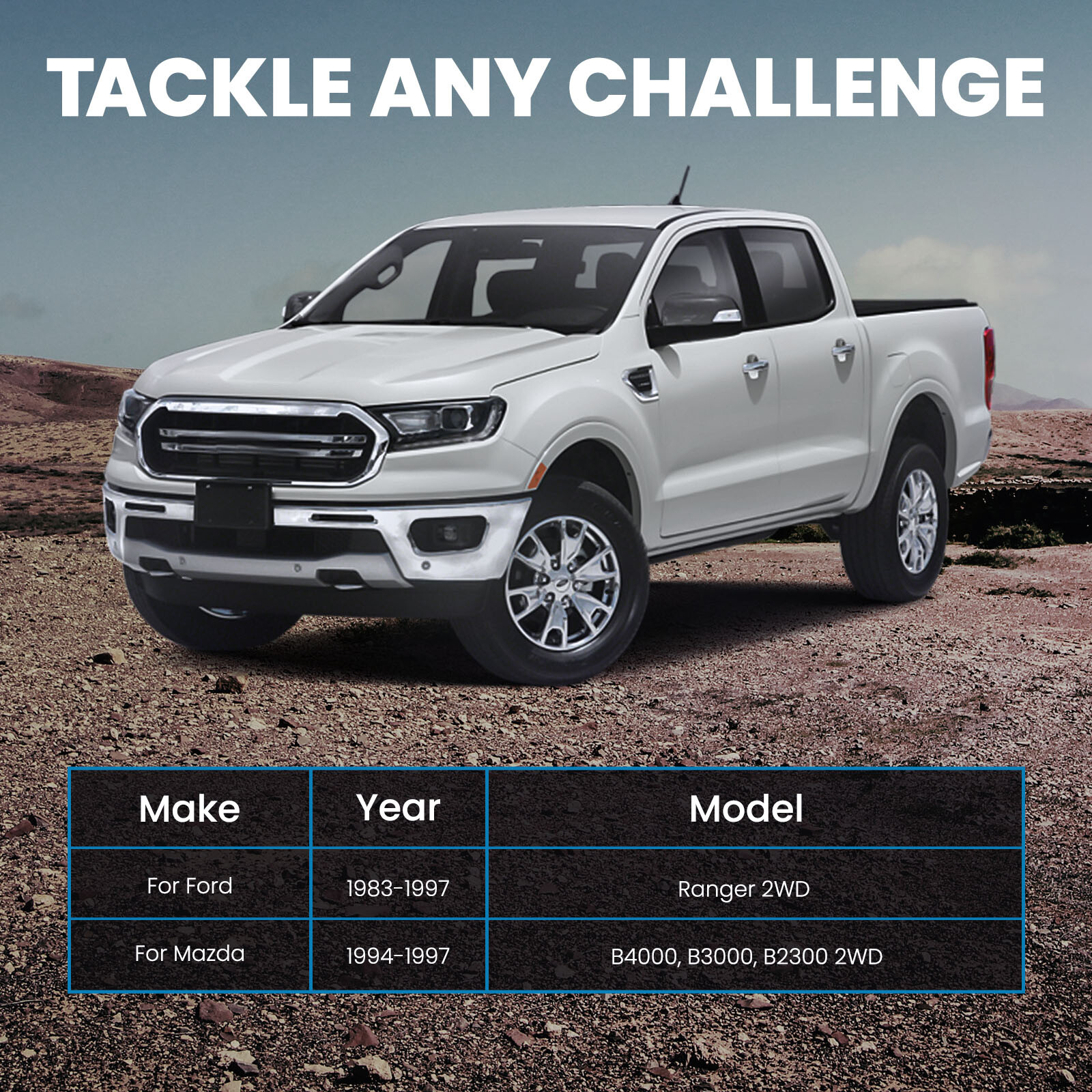 3" Lowering Coil Springs 5" Drop Axle Flip Kit For Ford Ranger Mazda B 1983-1997