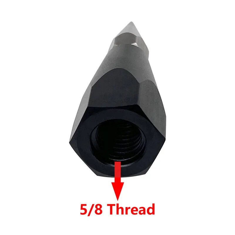 2PCS Prism Pole Point Sharp Tip with 5/8 Internal Thread for Surveying Rod