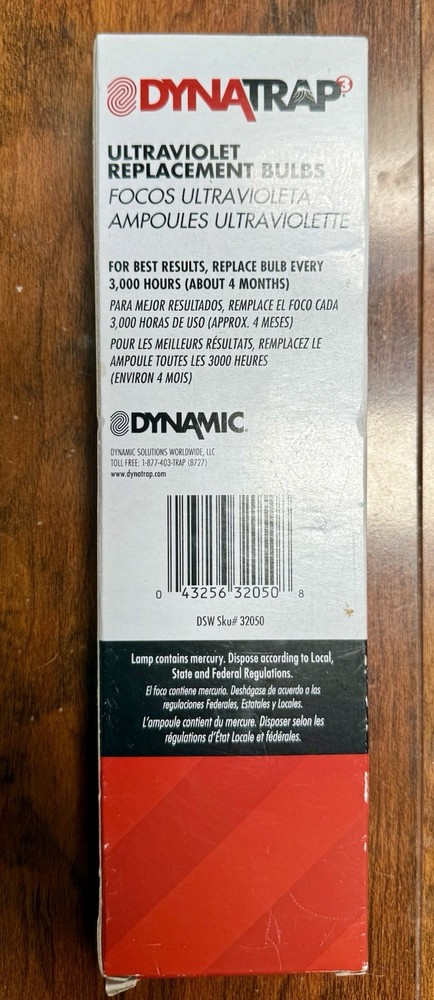 DynaTrap - Ultraviolet Replacement Bulbs (2 Pack) #32050 -New