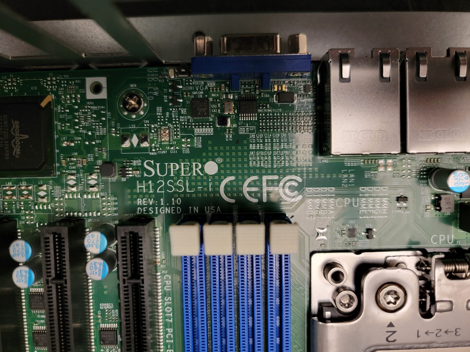 Combo: Supermicro H12SSL-i ATX + AMD EPYC 7B13 64-core + X540-T2 2x10G RJ45