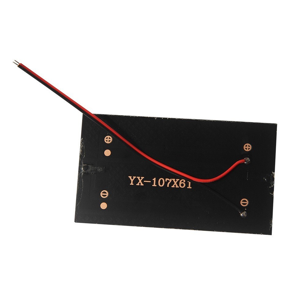 2 Pack 1W5V Solar Panel for DIY Projects Charge 3 7V5V Batteries 107X61MM