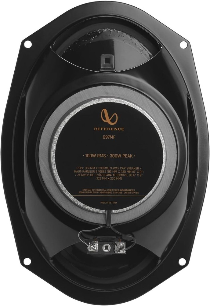 Infinity REFERENCE Series REF-697MF 6x9" 3 Way Car Audio Speakers 1 Pair