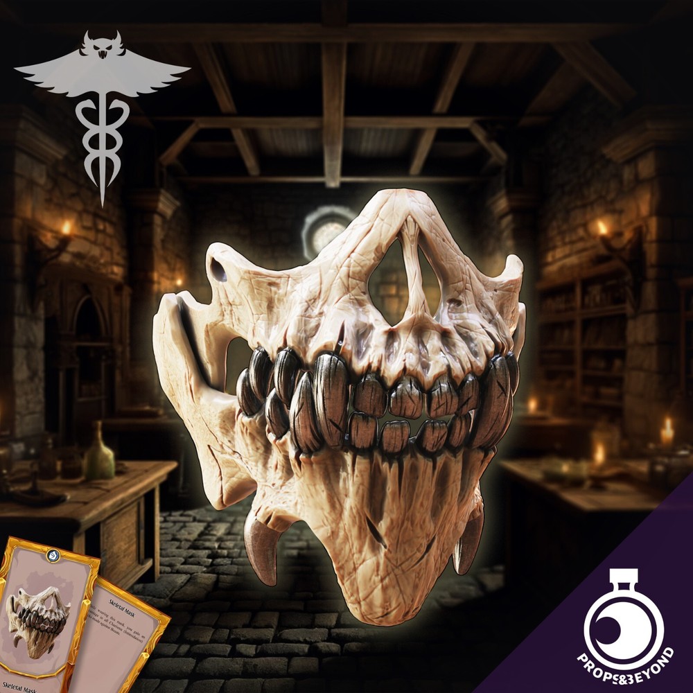 Skeletal Mask | 3d Printed | Props&Beyond