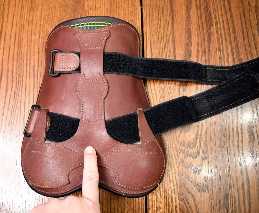 Devoucoux, front boots, brown leather, Medium