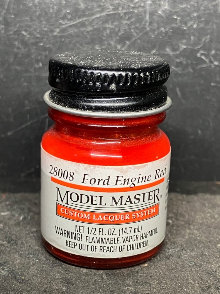Testors Model Master Ford Engine Red 28008 Lacquer Paint .5 oz