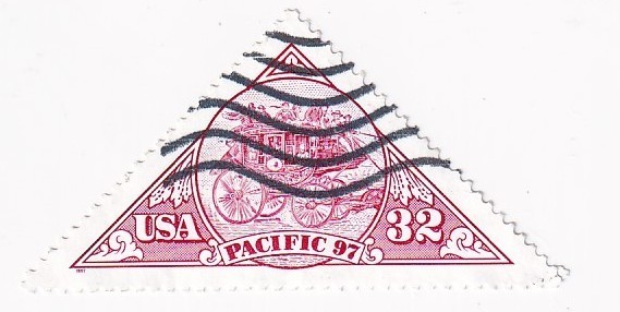 STAMP US SCOTT 3131 "Stagecoach-Pacific 97" 32 CENT 1997 USED