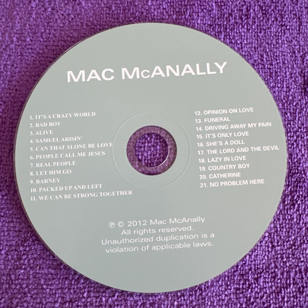 Mac McAnally- Self Titled- CD