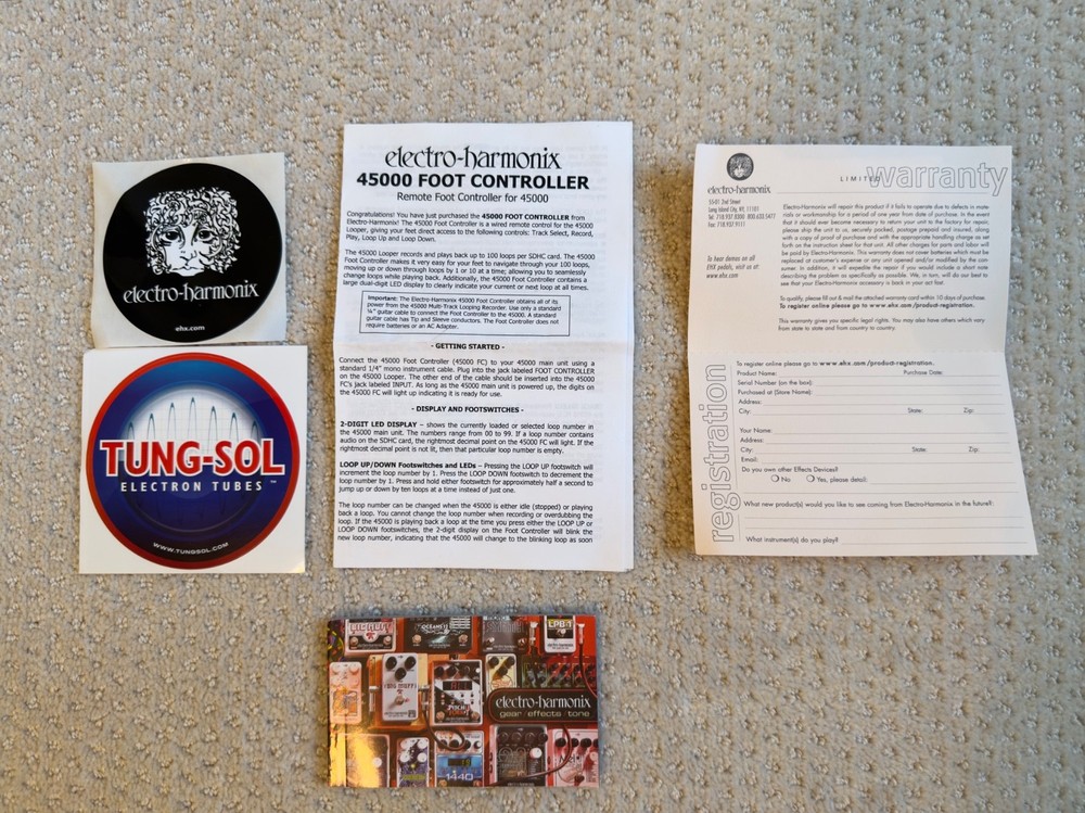[BNIB] EHX 45000 Multi-Track Looper & Foot Controller Bundle - Mint / Boxed