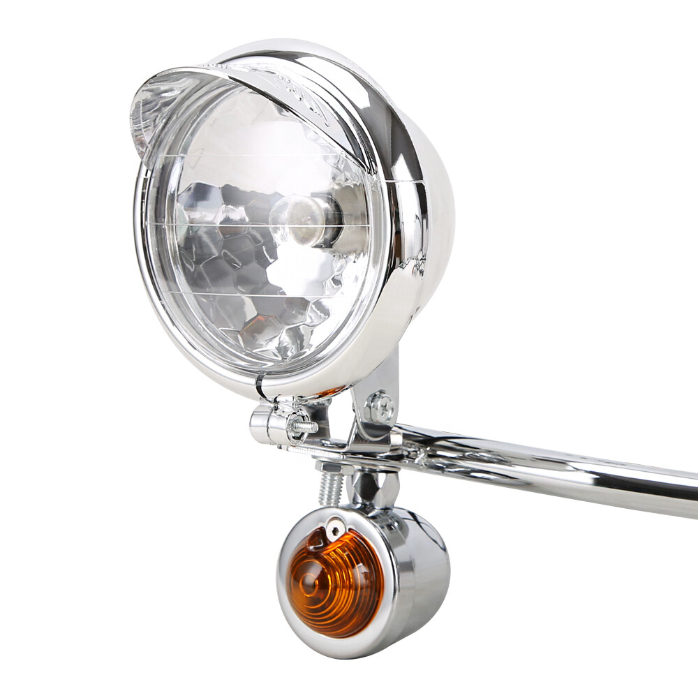 Driving Fog Spot Light Bar With Passing Turn Signal Lamp For Harley Motorcycle