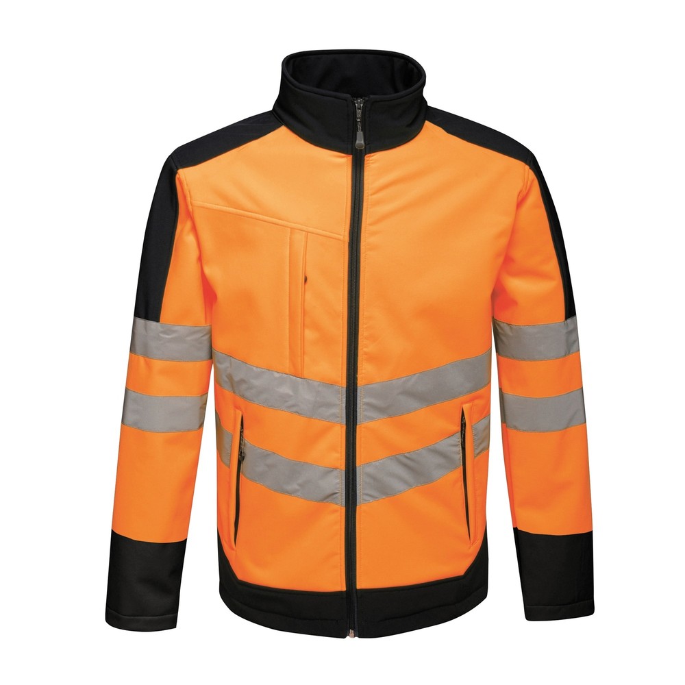 Regatta High Visibility Pro Softshell Jacket TRA625 - Men's Protected Work Coat