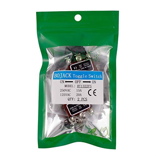 RT1322FS Toggle Switch 125V 20A Momentary Automatic ON -Off- ON 6 Terminal