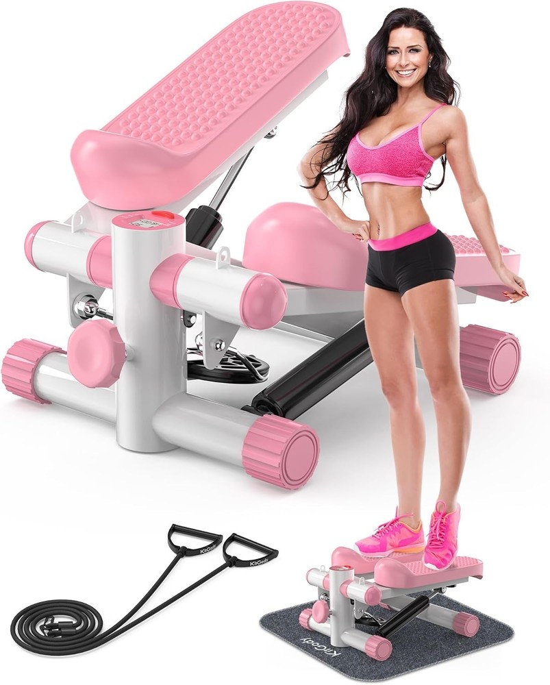 Compact & Quiet Stair Stepper with Adjustable Height - Ideal for Home Workouts